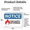 Signmission Fire Safety No Storage Sign, Vinyl Decal, 24in W x 18in L, 2PK OS-2PACK-NS-D-1824-L-12655 - alternate 5